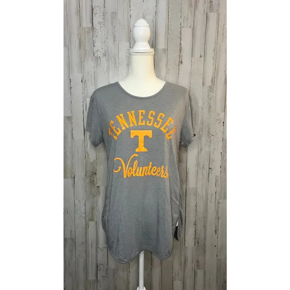 NWT Rivalry Threads Tennessee Volunteers Women's Gray‎ V-Back T-Shirt Size Small